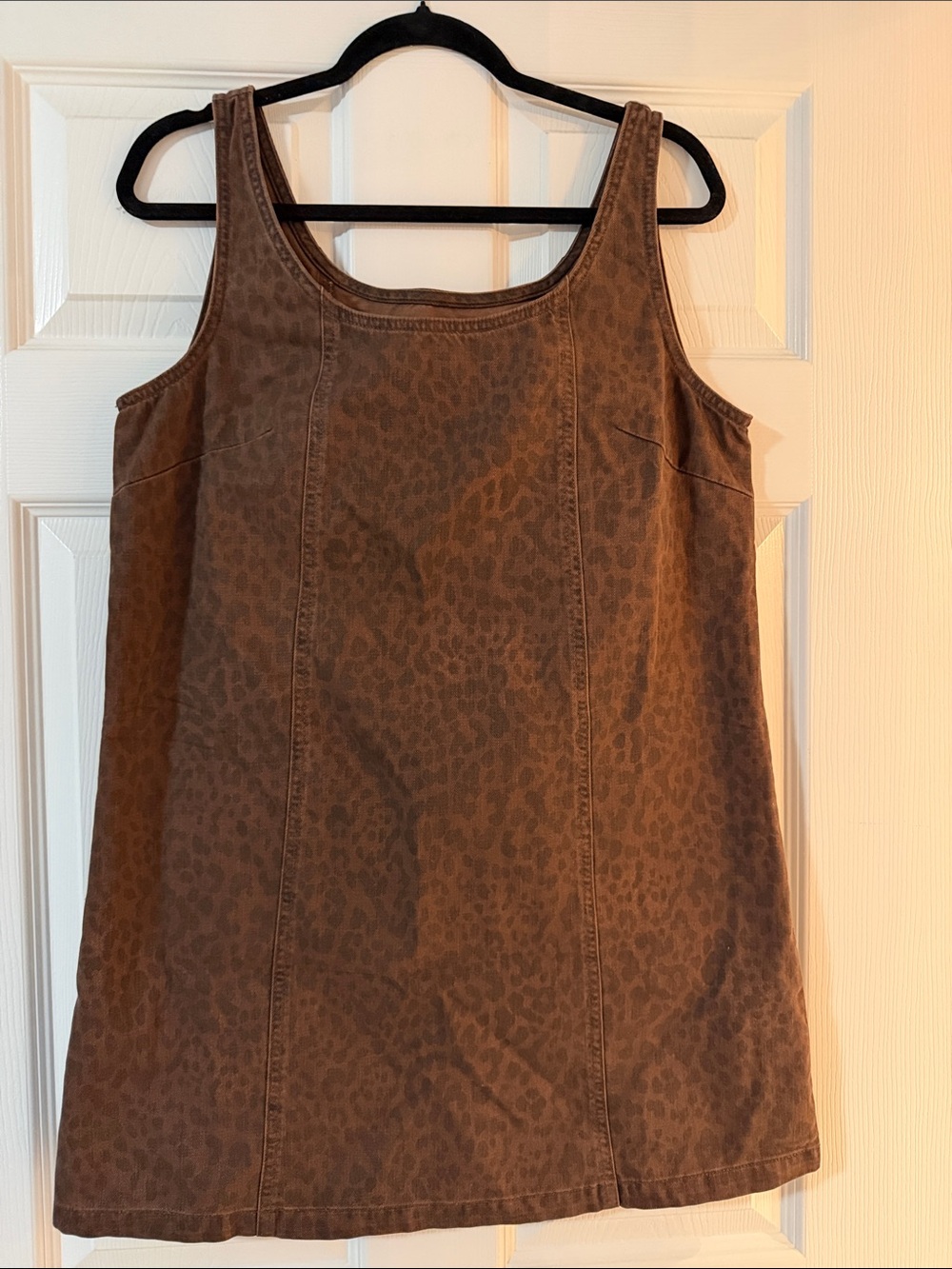 GAP Brown Leopard-Print Mini Dress